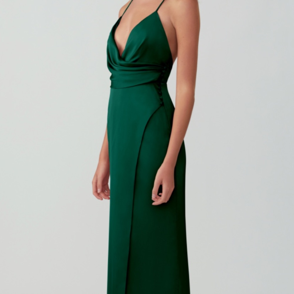 Fame & Partners | satin maxi dress - Picture 2 of 8